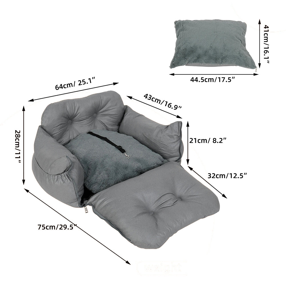 Dog Car Bed with Safety Belt