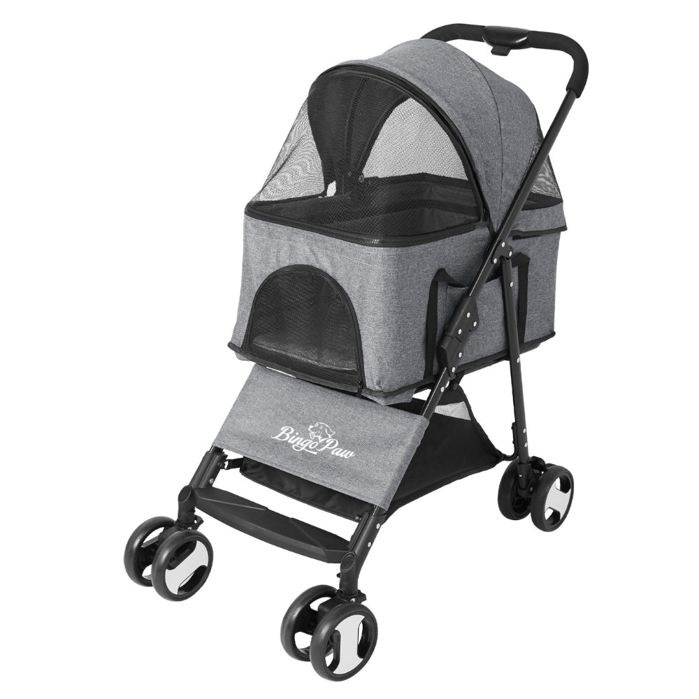 Pet Stroller with Rain Cover
