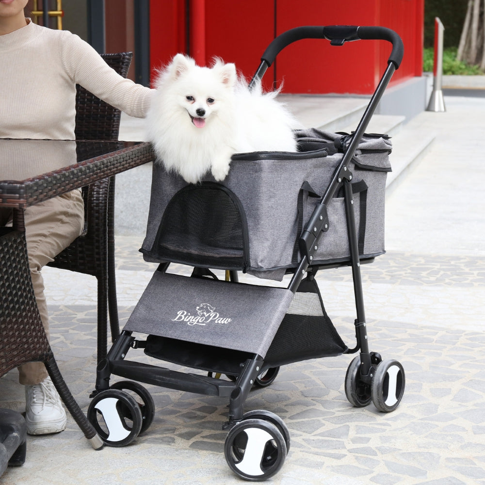 Pet Stroller with Rain Cover