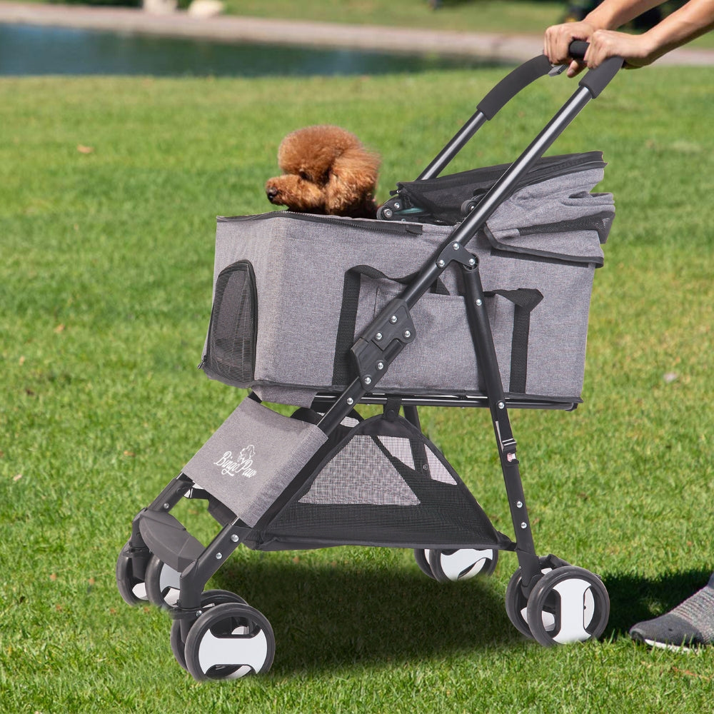 Pet Stroller with Rain Cover