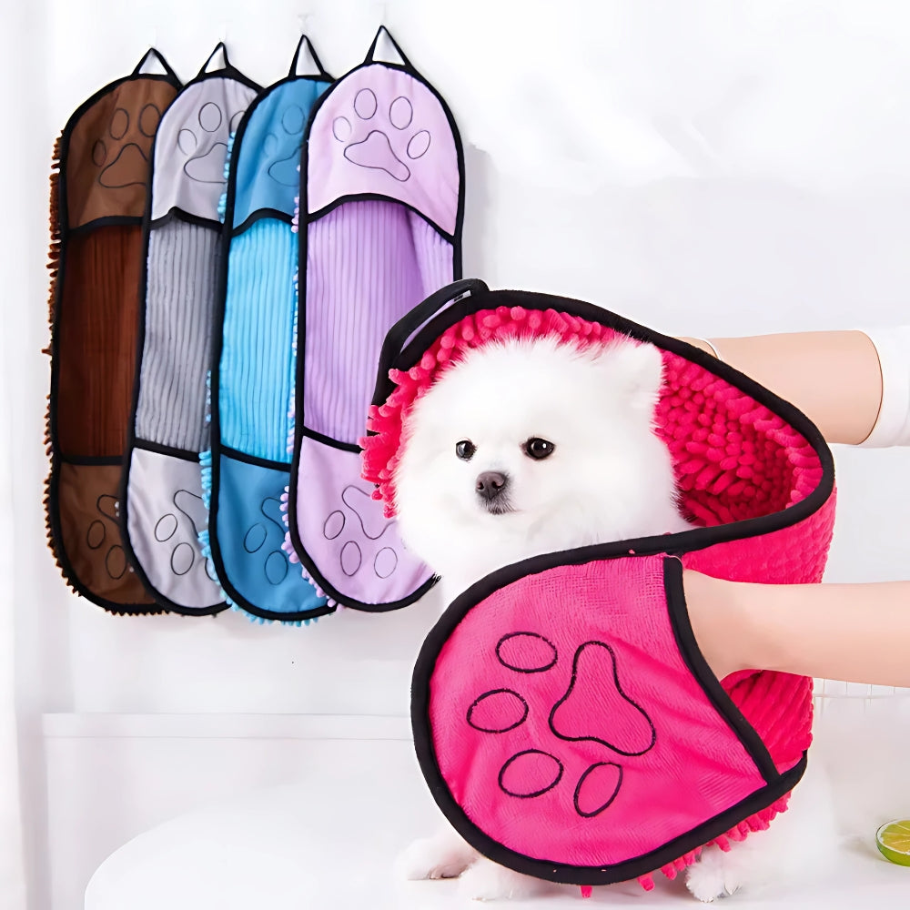 Soft Absorbent Dog Bath Robe Towel for Pets
