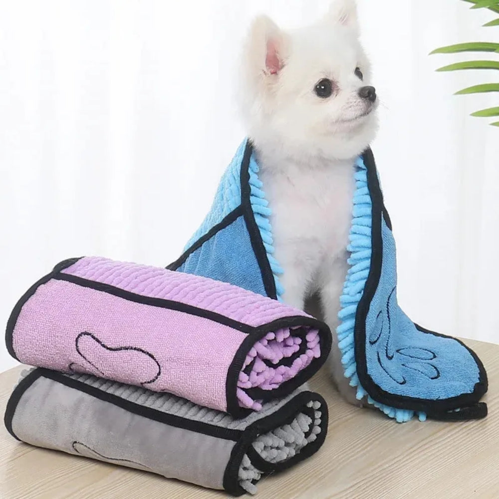 Soft Absorbent Dog Bath Robe Towel for Pets