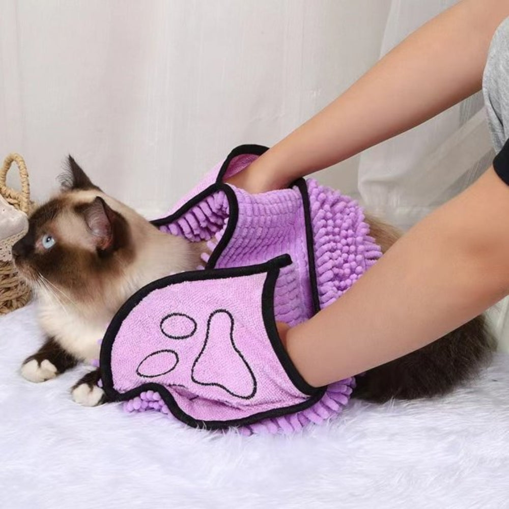 Soft Absorbent Dog Bath Robe Towel for Pets