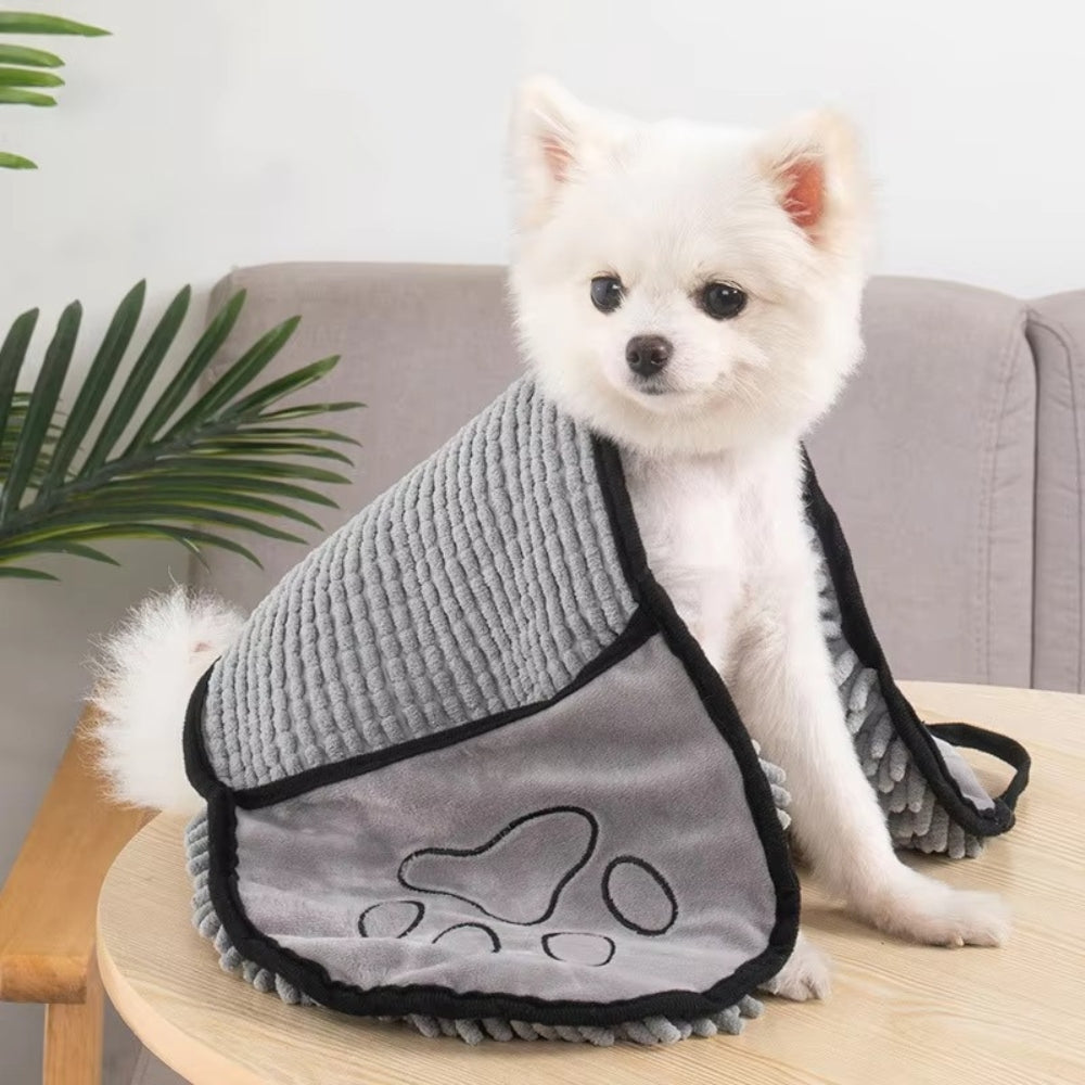 Soft Absorbent Dog Bath Robe Towel for Pets