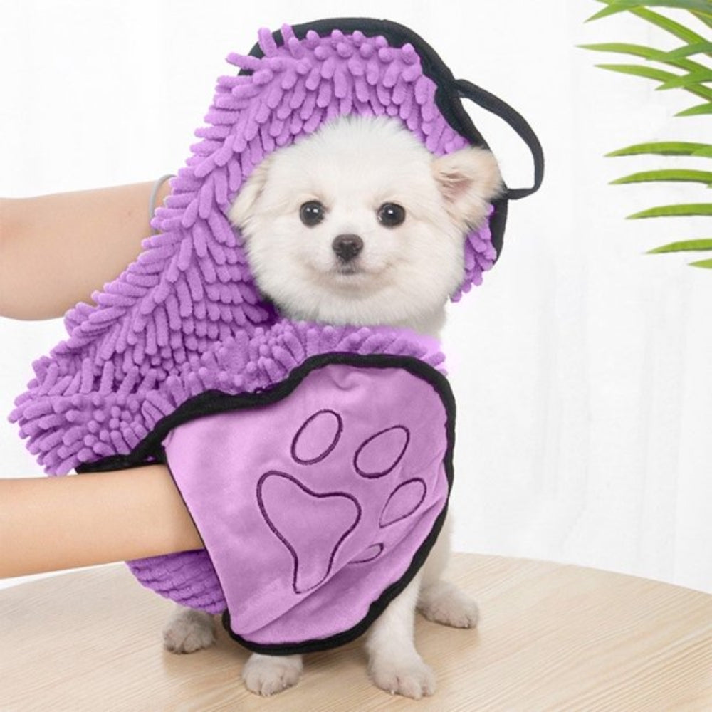 Soft Absorbent Dog Bath Robe Towel for Pets