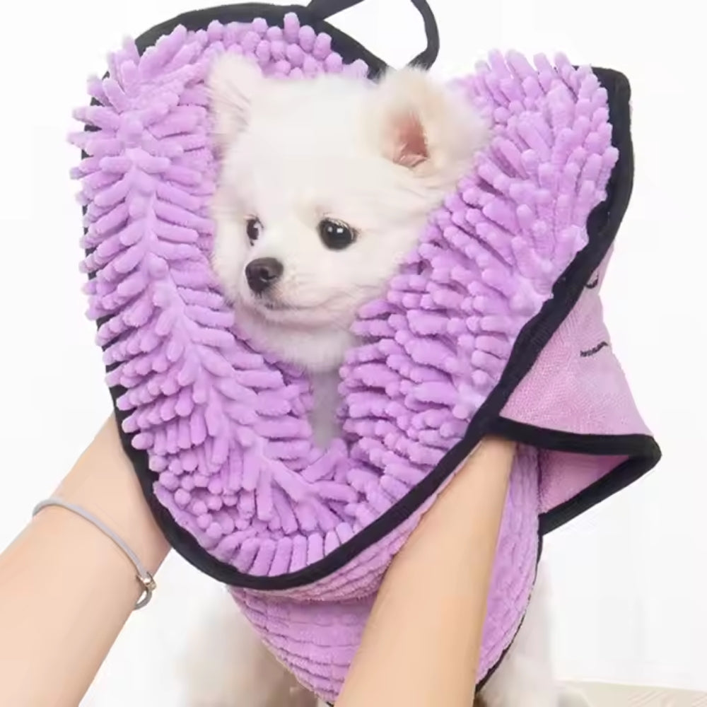Soft Absorbent Dog Bath Robe Towel for Pets