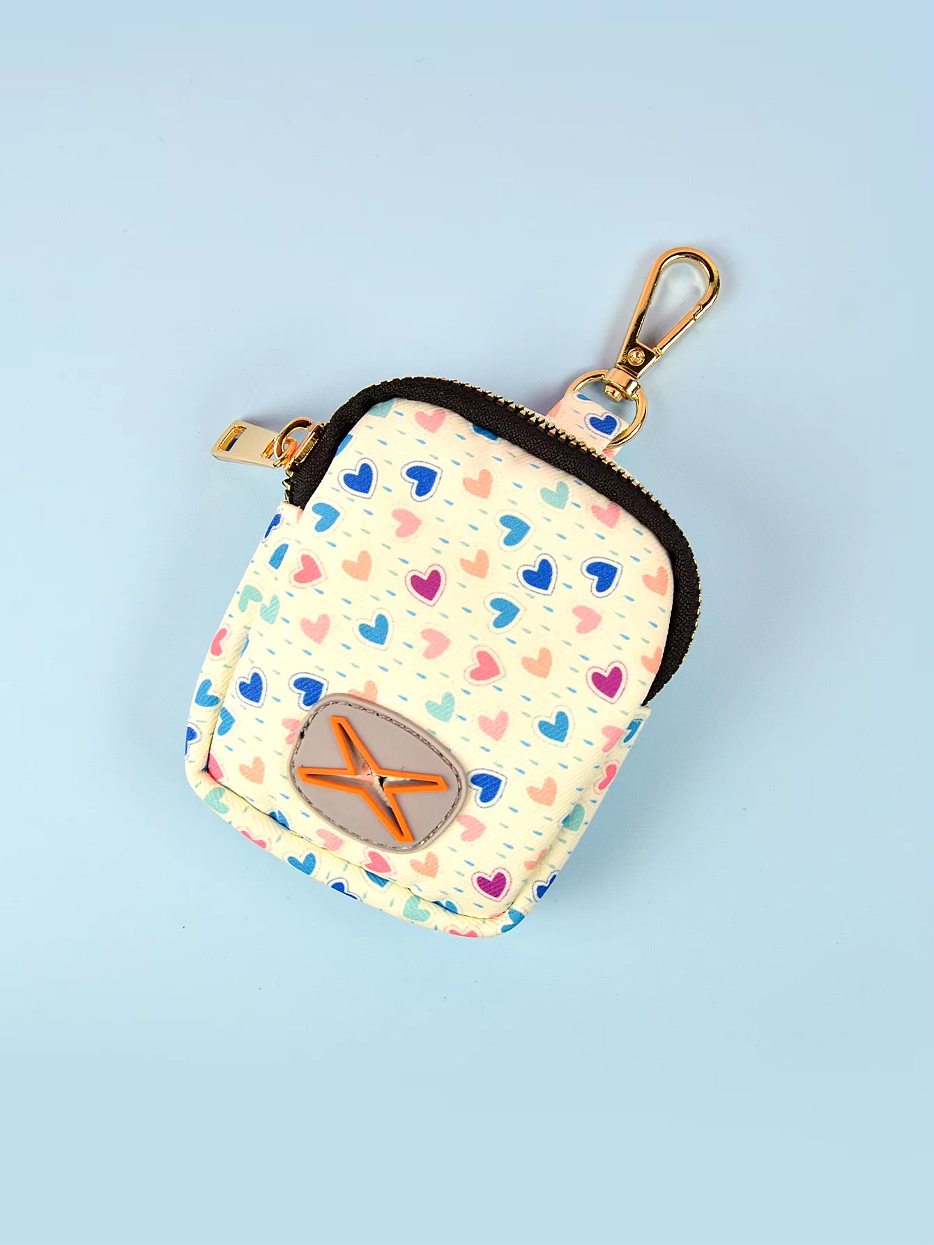 1 Pcs High Quality Designer Summer Cute Pattern Gold Metal Hardward Dog Poop Bag Holder Can Attached Any Leashes(No Poop Bag )