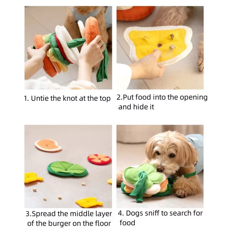 Burger - Sniffing Toy - Waggle & Fetch - 