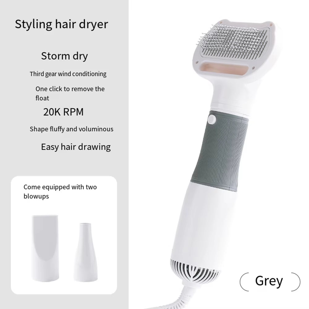 Pet Hair Dryer & Grooming Brush