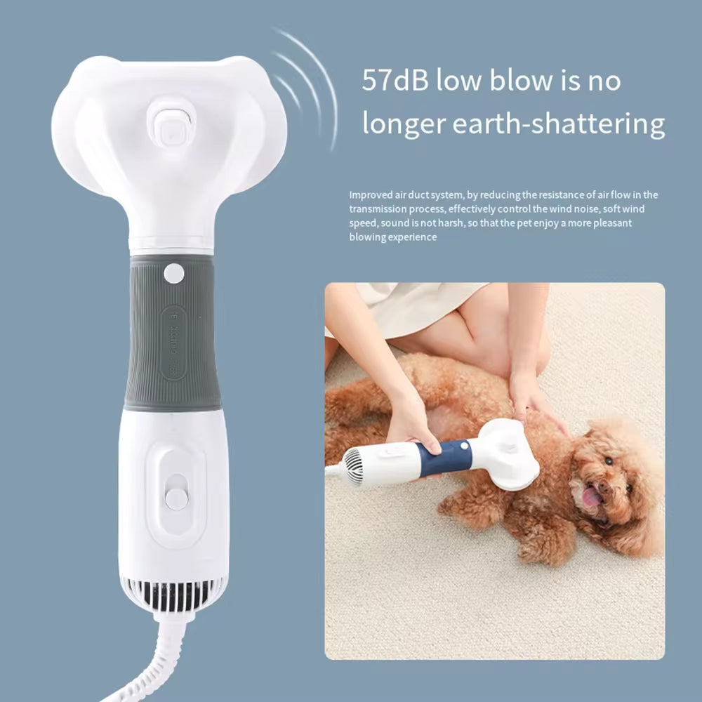 Pet Hair Dryer & Grooming Brush