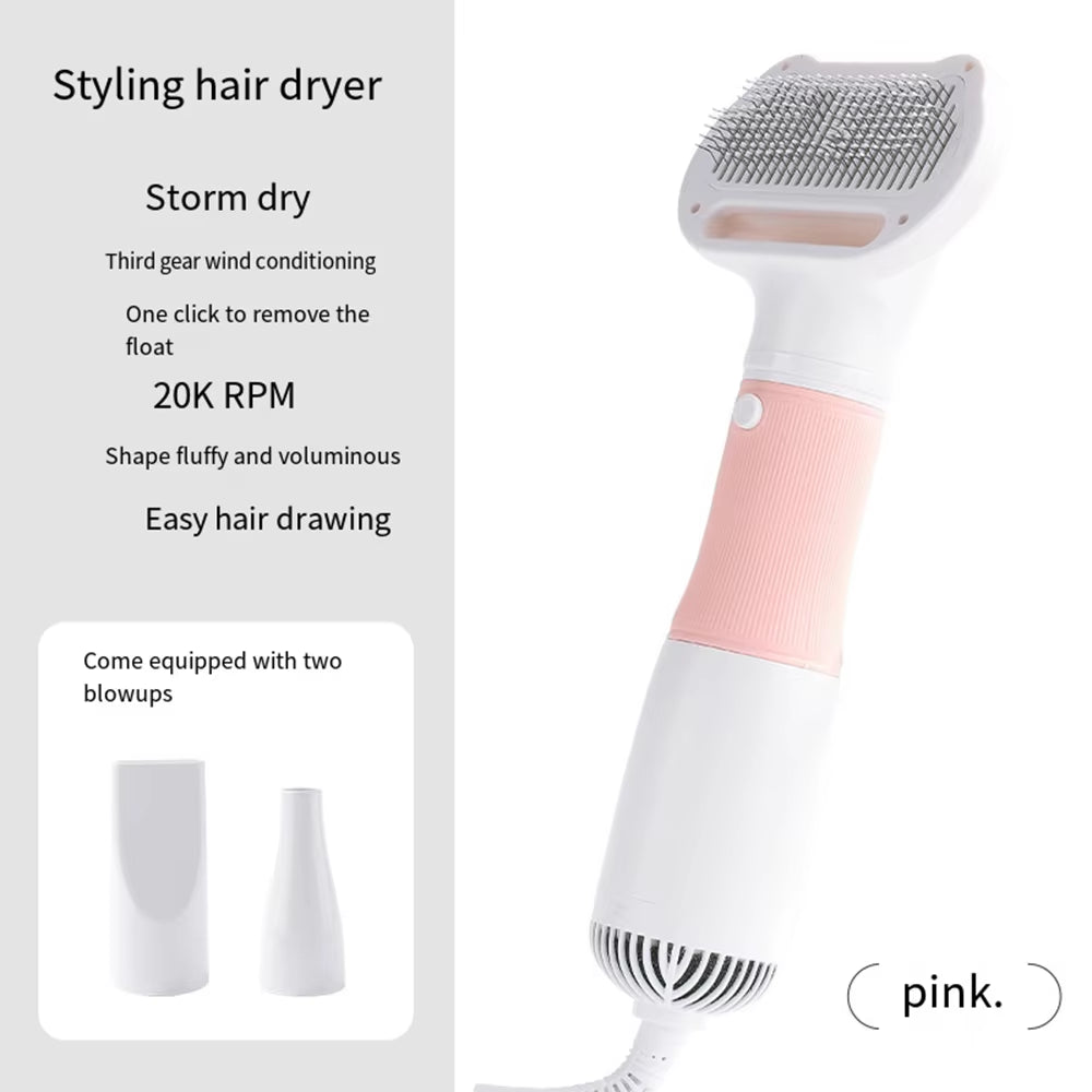 Pet Hair Dryer & Grooming Brush